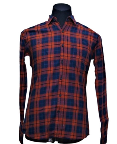 Mens Casual Check Shirts - Cotton, Customized Size, All Colors | Full Sleeves, Breathable, Machine Washable