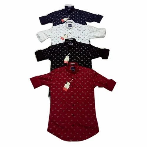 Mens Printed Cotton Casual Shirts - Customized Chest Sizes, Very Good Quality, Light Weight & Breathable, Full Sleeves Design