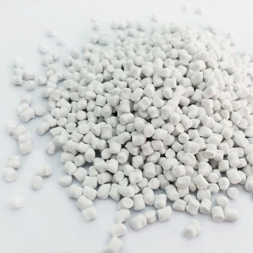 Milky Calcium Filler Masterbatch - Granules, Highly Pure White Color | Eco-Friendly, Recycled Material for Injection Molding