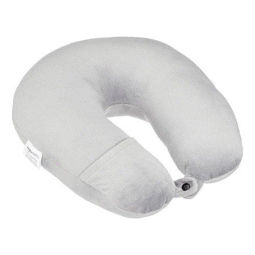 Neck Pillow - U Shape, Plain Design | My Cure White & Black Neck Support Pillow