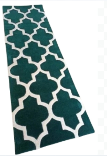 Woolen Carpet - 6.6x7.6 Feet | Eco-Friendly Non-Slip Backing Vibrant Modern Patterns Fade Resistant Machine Washable Comfortable Underfoot