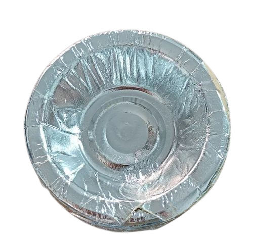 Paper Disposable Bowl - 400ml Capacity, 8 Inch Diameter, Silver Color | Ideal for Party Supplies, Plain Design, 180 GSM Thickness