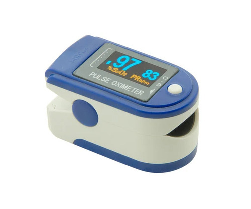 Portable Fingertip Pulse Oximeter - Pediatric Finger Sensor, Color Led Display | Low Battery Indicator, Auto Power Off, Audio-visual Alarm