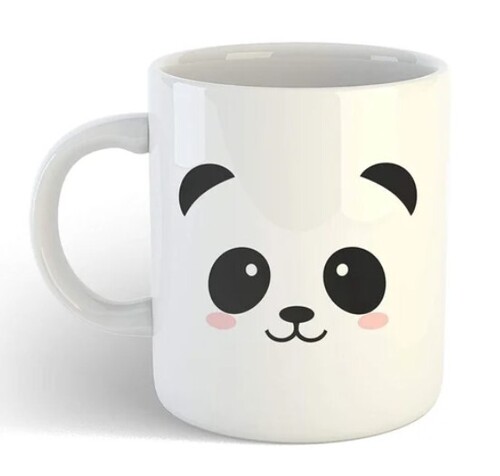 Printed Ceramic Mug - 7 Inch Height, 270ml Capacity, Multi Color Design | Ideal for Gifting