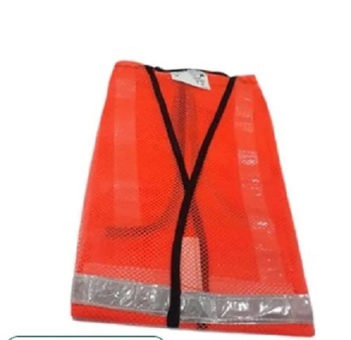 Reflective Safety Vest - Nylon Material, Unisex Size Options in Bright Orange | Wear Resistance, Skin-Friendly Design, High Comfort Level