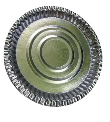 Silver Foil Disposable Paper Plate