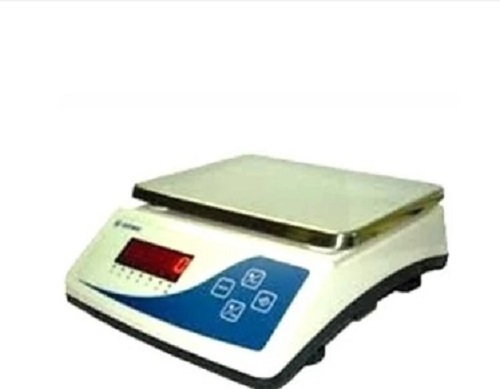 Silver Weighing Scale - Durable & Lightweight Design | Digital Monitor Display with Accurate Measurement