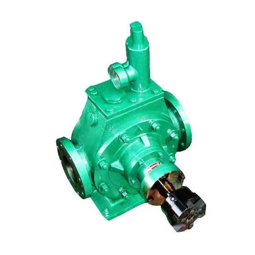 Sliding Vane Pump - 50-70 Litre/hr Discharge, 1 Hp Single Stage Motor | Metal, Green And Black, Industrial Use For Chemicals And Effluents