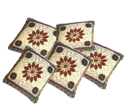 Sofa Decor Cushion Cover 5 Piece Set - Silk, 16x16 Inch, Any Color | Stylish Designs, Soft Fabric, Zipper Closure, Easy to Clean, Customizable Decor