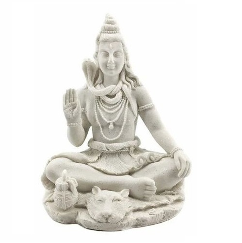 White Marble Lord Shiva Statue