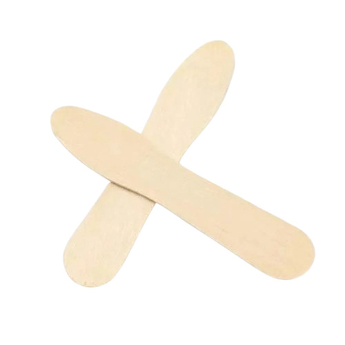 Wooden Ice Cream Spoon - Wooden, 140mm Length, Plain | Ideal for Events and Parties, Eco-Friendly Design, Convenient Packaging of 100 Pieces