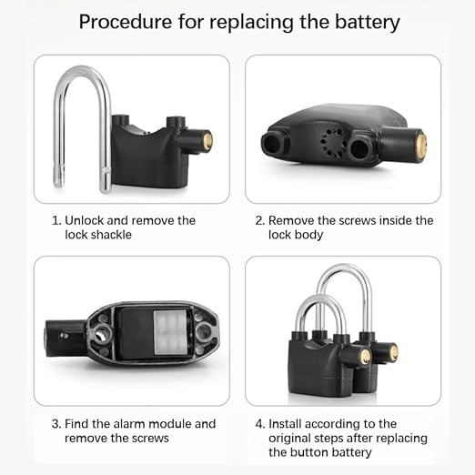 Alarm Lock - Color: Black