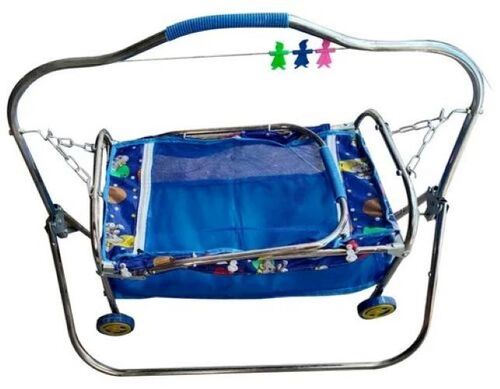 Blue Baby Folding Cradle
