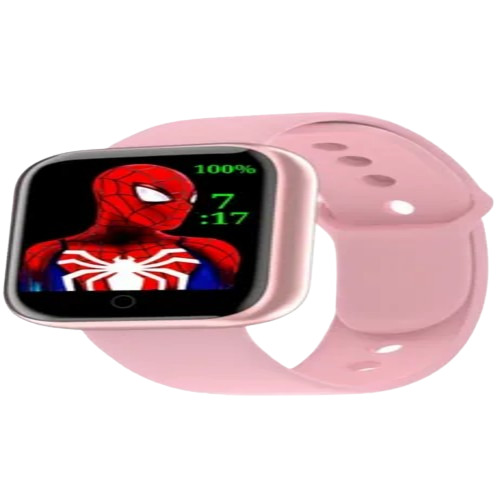 Bluetooth Smart Watch - Rubber, Rectangular Dial, Black Color | Unisex Design, Multicolor Features