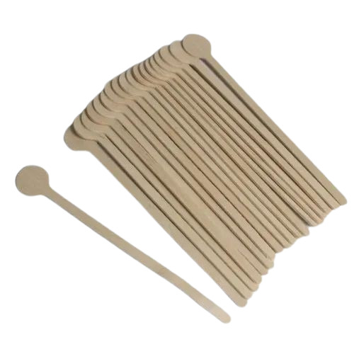 Coin Wooden Stirrer - Bamboo Material, All Sizes Available, Brown Color | Pack of 100 Pieces for Events and Party Supplies