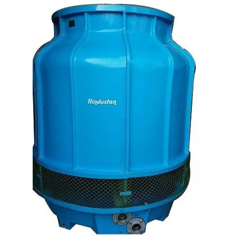 AirWa FRP Cooling Tower - 400 LPM Capacity, 40 TR Round Induced Draft Design | Industrial Water Cooling Solution, New Condition