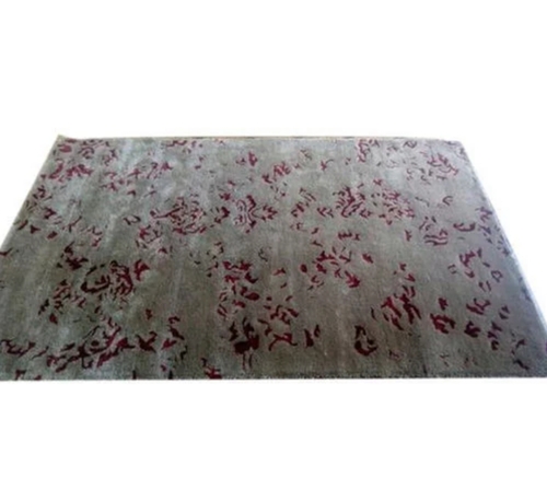 Grey Silk Hand Knotted Rug - 2x5 Feet Rectangular, Vibrant Modern Design, Plush Comfort, Eco-Friendly Materials, Anti-Slip and Washable Features