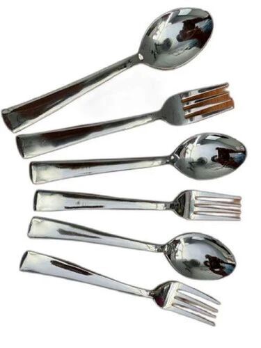 Heavy Steel Spoon - Stainless Steel, 6 Inch | Lightweight Design, Ergonomic Handle, Scratch Resistant, Food Grade, Heat Resistant, Mirror Finish, Dishwasher Safe