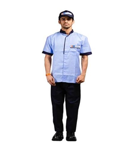 Housekeeping Uniform - Premium Quality Cotton Blend, Blue and Black | Lightweight, Breathable, Stain Resistant, Quick-Drying, Comfortable Fit, Easy Maintenance