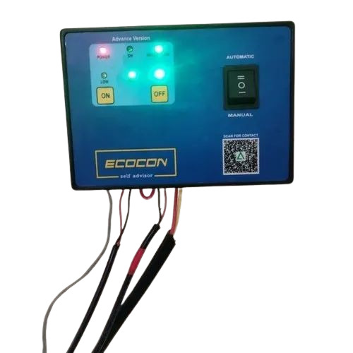 Industrial Water Pump Controller - Durable Metal Construction, Standard Size, Blue Finish | Electric Power Source, Very Good Quality