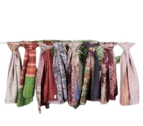 Ladies Scarves - 100% Silk, Light Weight and Breathable | Attractive Printed Design for Daily Winter Wear