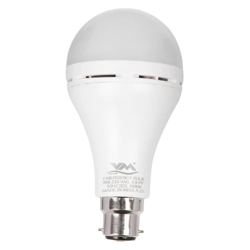 Led Bulb - Premium 9W Round White LED | Optimum Quality, Ceramic Body, Glass and Plastic Materials, 220V Input