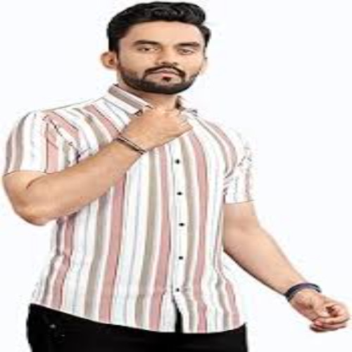 Men's Casual Shirt - Regular Fit, Multi-colored Striped Pattern | Anti-wrinkle, Quick Dry, Breathable, Full Sleeves, Classic Collar, Machine Washable