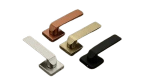 Metal Door Handle - Brass, Standard Size | Durable Design, Fine Polished Finish, Suitable for Home and Office Use