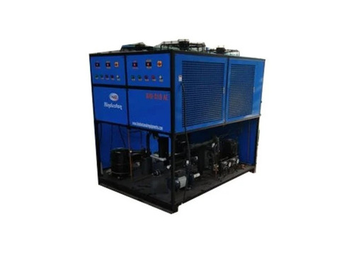 Mild Steel Water Chiller - 100 TR Capacity, Electric Power Source, 5Â°C to +30Â°C Temperature Range, Blue and Black Finish | New Condition, Industrial Use