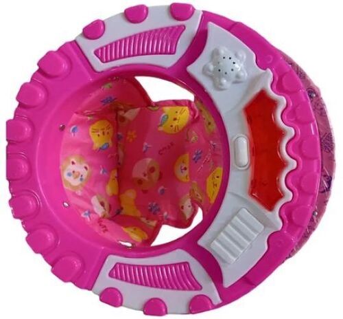 Pink 6 Wheels Baby Walker