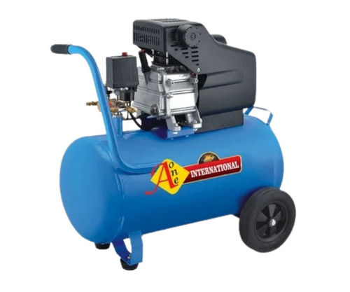 Portable Air Compressor - Copper, 500 L Tank Capacity, 20 HP Motor Power | Air Cooled, 115 PSI Max, Reciprocating Type, Industrial Use, 5 CFM Flow Rate, Blue and Black Color