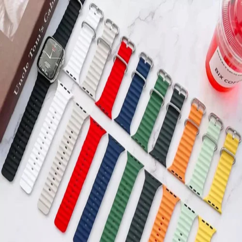 Smart Watch Strap - Silicone Material, Sizes 42/44/45/49, Multi-Color Design | Adjustable Fit for Ultimate Comfort and Versatility
