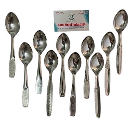 Stainless Steel Baby Spoon - 6 Inch, Silver | Premium Optimum Quality, Compact, Lightweight, Ergonomic Handle, Rust & Scratch Resistant, Polished Finish