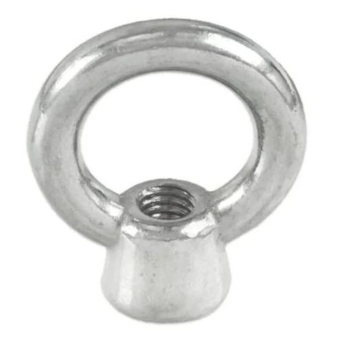 Stainless Steel Ring Nuts - High Strength, Rust Free, Polished Silver Finish | Durable for Commercial Usage