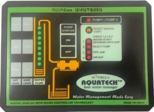 Water Pump Controller - Plastic Material, Standard Size, Black & Green Color | Electric, Durable, 12 Amp Current, 220 V Voltage, Fine Finishing