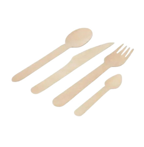 Wooden Cutlery Spoon - Cream, 110MM, 140MM, 160MM | Ideal for Parties & Events, Eco-Friendly Material, Pack of 100 Pcs
