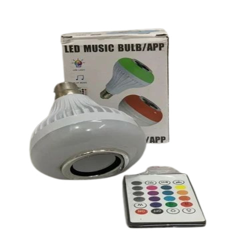 Bluetooth Speaker Bulb - LED Lighting, Mix Color Options Under 10V | Bluetooth Connectivity With Remote, Attractive Design