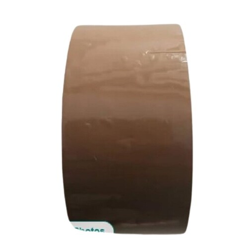 Brown BOPP Tape - 25 Micron Thickness, Single Sided Adhesive | 30 M Length, 3 cm Width, Plain Pattern for Versatile Business Use