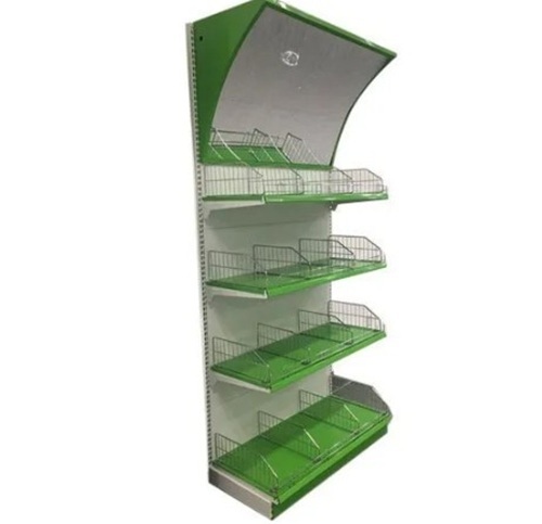 Free Standing Pallet Racking Unit - 4 Shelves, 100-150 kg Capacity Per Layer | Multi Color Mild Steel Design for Supermarket Use