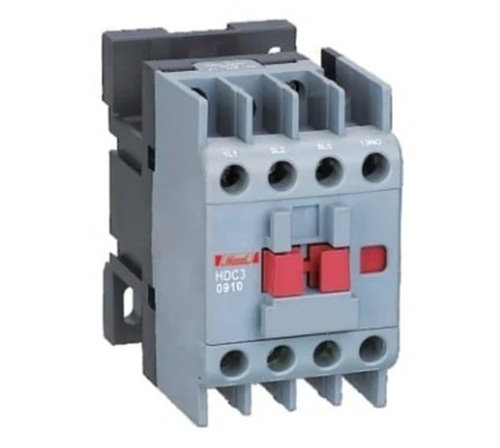 Hdc3 - 0910 Contactors - Industrial AC Power Contactors, Semi Automatic, Grey Color | Suitable for Industrial Applications