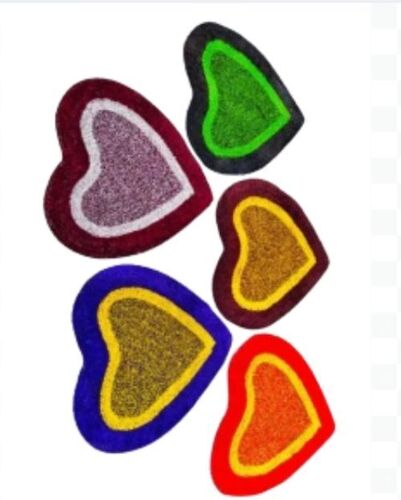 Heart Shape Door Mat - 22x25 Inches | Soft Microfiber, Vibrant Prints, Quick-Drying, Non-Slip Backing, Water-Resistant, Easy to Clean, Lightweight, Fade-Resistant