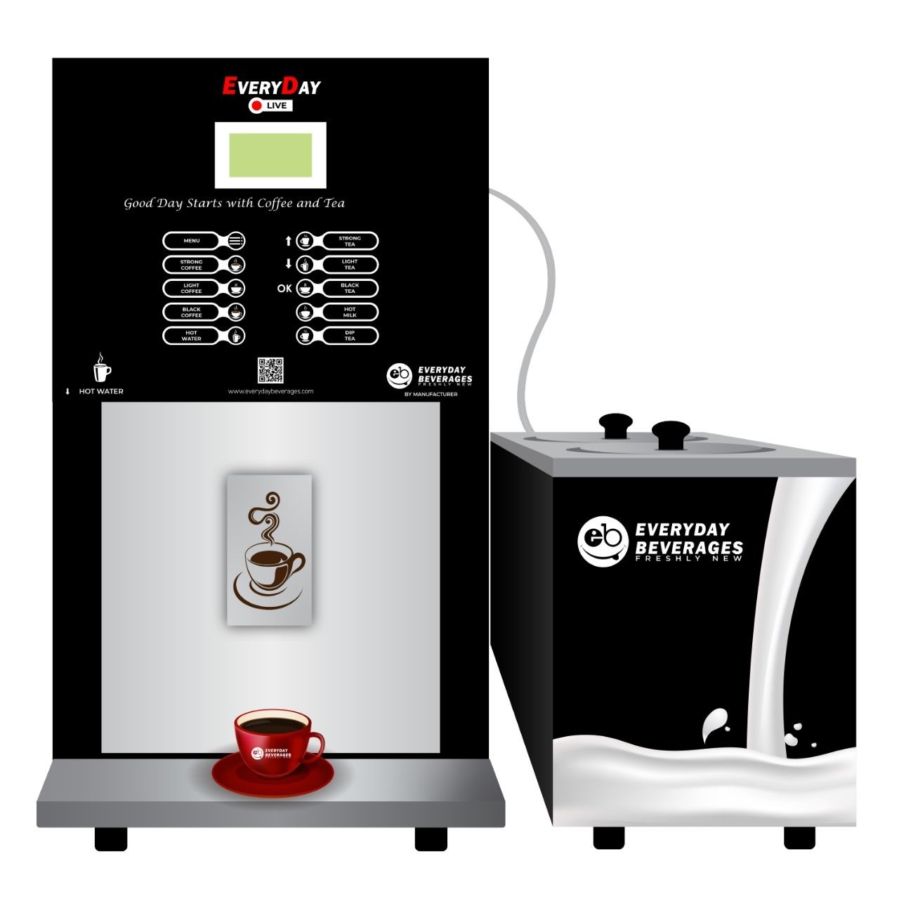 Live Coffee And Tea Vending Machine