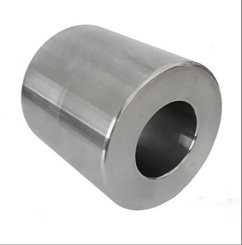 Metal Bush - 2 Inch Diameter, Polished Mild Steel, Cylindrical Silver Design