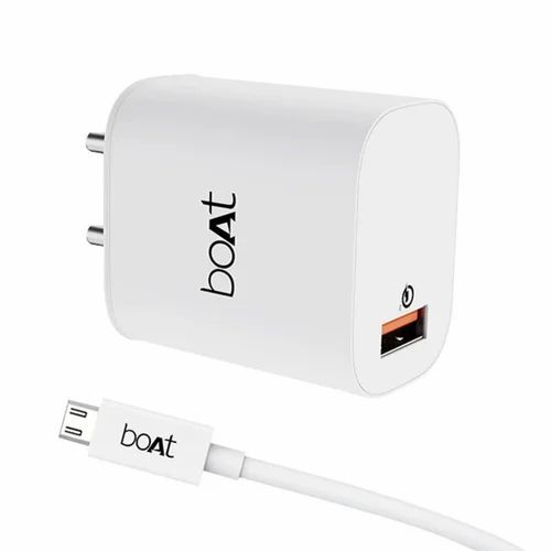 Micro USB Cable - 3A Current 18W Power Rating | White Color Quick Charge 3.0 Features