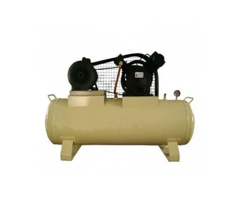 Reciprocating Air Compressor - 1.5 HP, 80 Ltr Tank Capacity, 12 CFM Flow Rate | Air Cooled, Industrial Use, 2 Cylinders