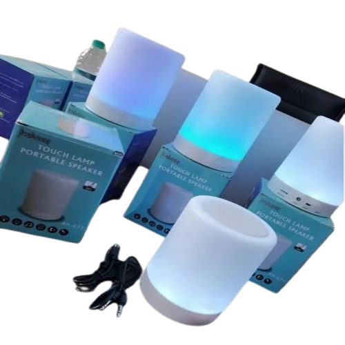 Touch Lamp Portable Bluetooth Speaker - Rechargeable, 5Hr Playback Time, Compatible with All Phones | Customize Size, Versatile Lighting Functionality