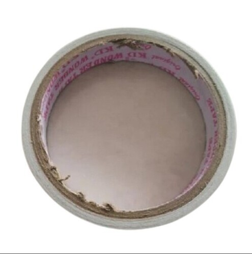 White Double Sided Cotton Tape - 10m Length, 25mm Width, 3mm Thickness | Superior Adhesiveness, Multi-Purpose Foam Attachment Solution