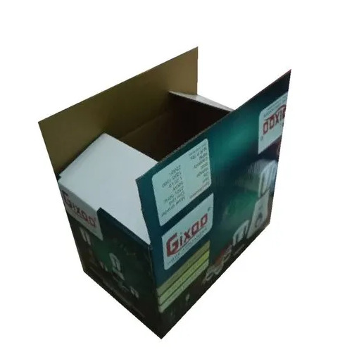 5 Ply Printed Packaging Box - Single Wall 3 Ply, One Piece Folder, Square Shape, Virgin Kraft Paper, 300 GSM | For Electronic Products, Multicolor