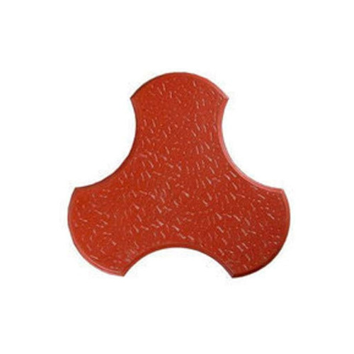 60 Mm Interlocking Paver Block - Cement Material, 60 Millimeter Thickness, Red Color | Matt Finish for Durable Flooring Solutions