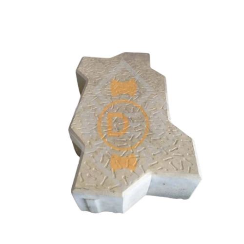 60mm Gray Zig Zag Paver Block - 80mm Thickness, Matt Finish | Cement Material, Perfect for Durable Flooring Solutions